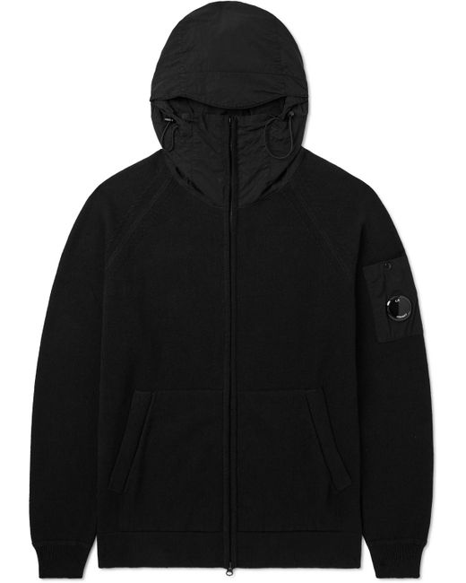 CP Company Chrome R-Trimmed Cotton-Jersey Hooded Jacket