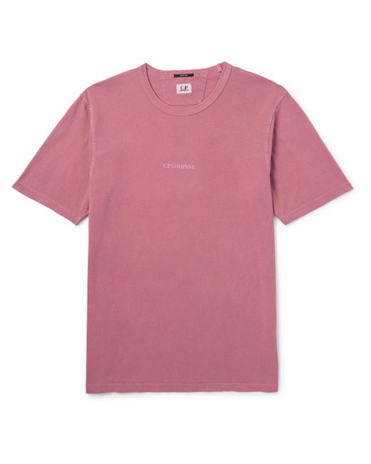CP Company Resist-Dyed Logo-Print Cotton-Jersey T-Shirt