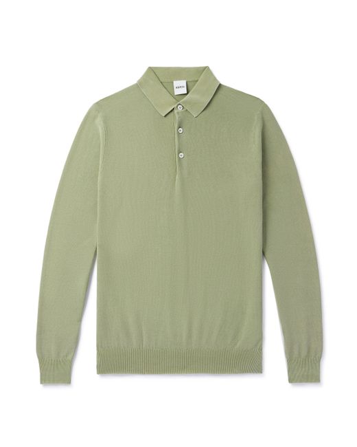 Aspesi Slim-Fit Garment-Dyed Cotton Polo Shirt