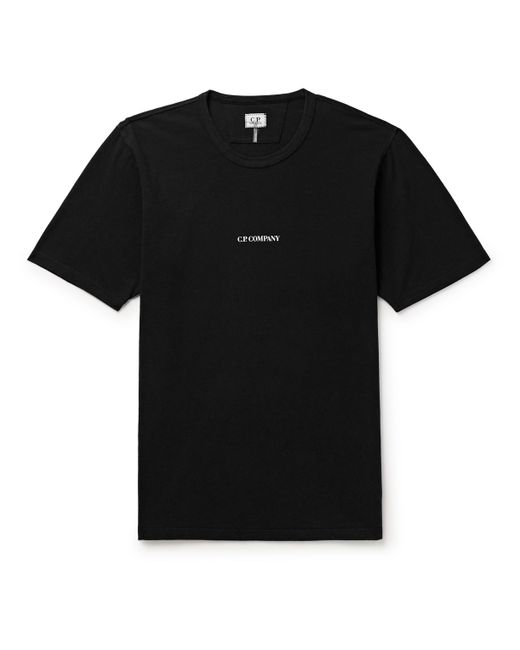CP Company Garment-Dyed Logo-Print Cotton-Jersey T-Shirt