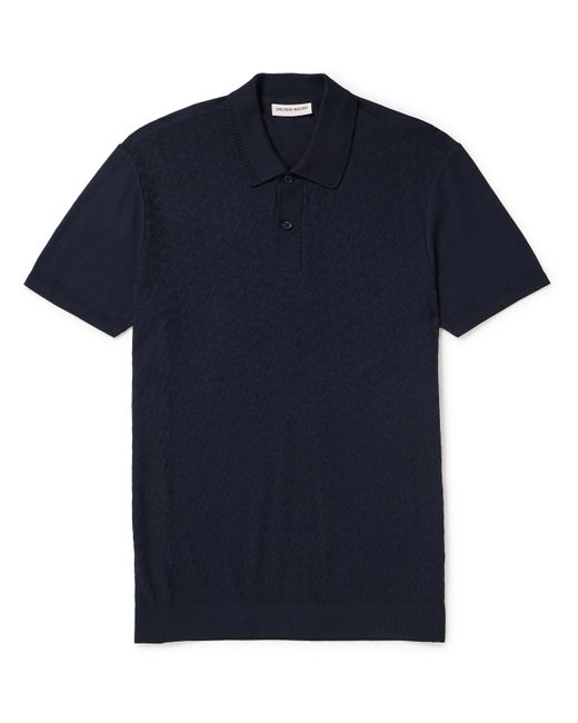 Orlebar Brown Jarrett Cotton and Modal-Blend Jacquard Polo Shirt