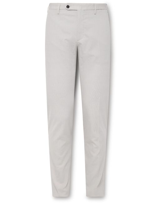 Incotex Venezia 1951 Slim-Fit Pinstriped Cotton-Blend Seersucker Trousers