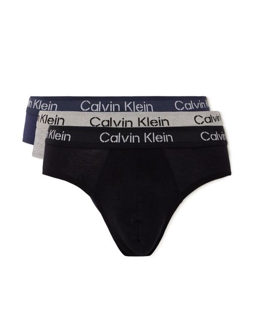 Calvin Klein Three-Pack Stretch-Cotton Briefs