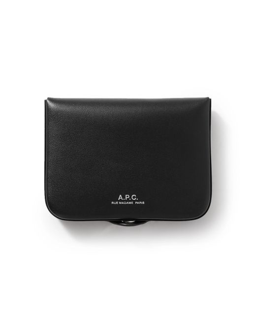 A.P.C. . Josh Logo-Detailed Leather Wallet