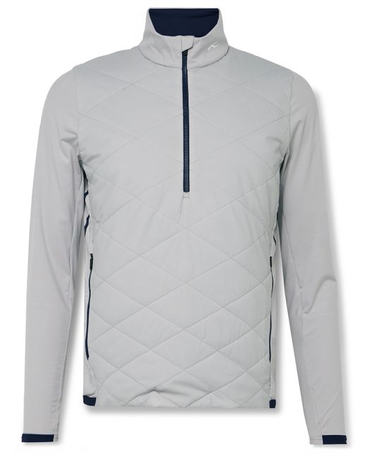 Kjus Golf Release Quilted Shell and Jersey Half-Zip Golf Jacket
