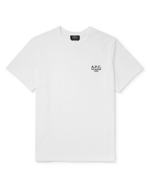 A.P.C. . Raymond Logo-Embroidered Cotton-Jersey T-Shirt