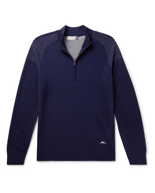 Kjus Golf Kulm Merino Wool-Blend Half-Zip Golf Sweater