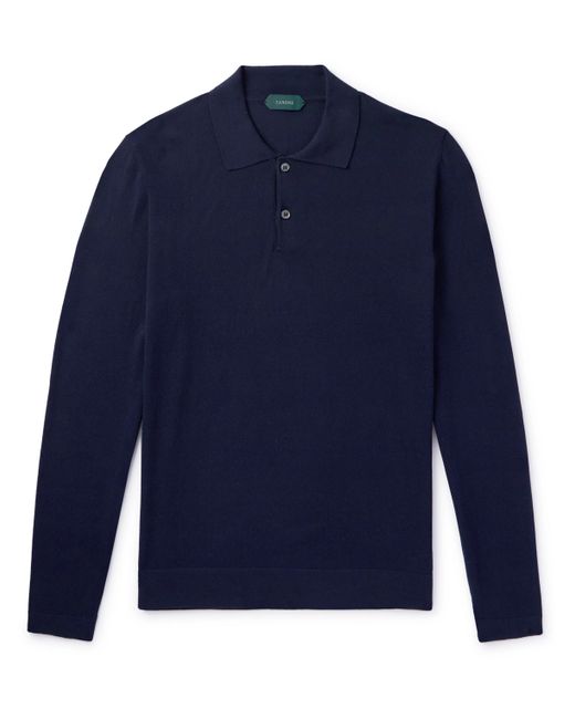 Incotex Slim-Fit Cotton and Silk-Blend Polo Shirt