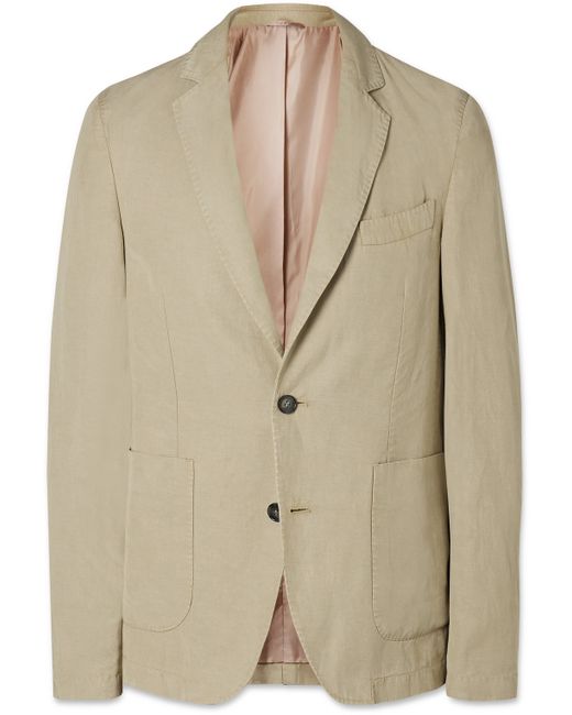 Officine Generale Nehemiah Garment-Dyed Lyocell Linen and Cotton-Blend Suit Jacket