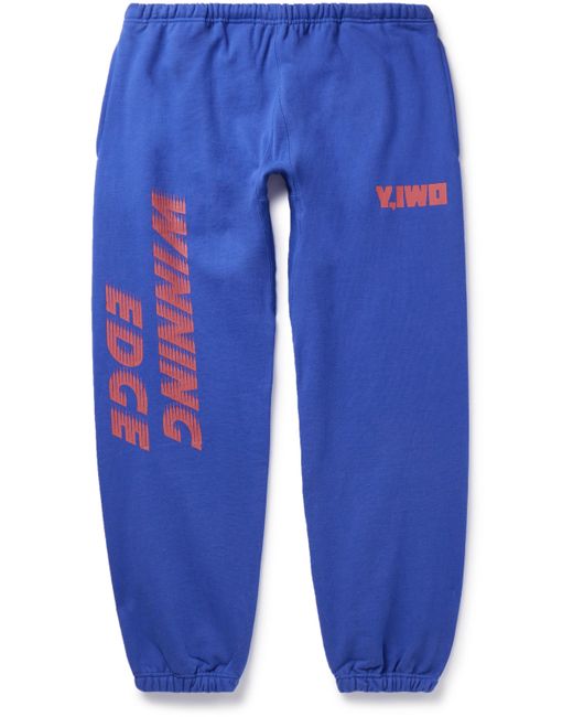 Y,Iwo Lessons Tapered Logo-Print Cotton-Jersey Sweatpants