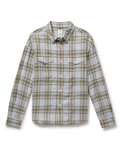 Visvim Pioneer Checked Wool and Linen-Blend Flannel Shirt