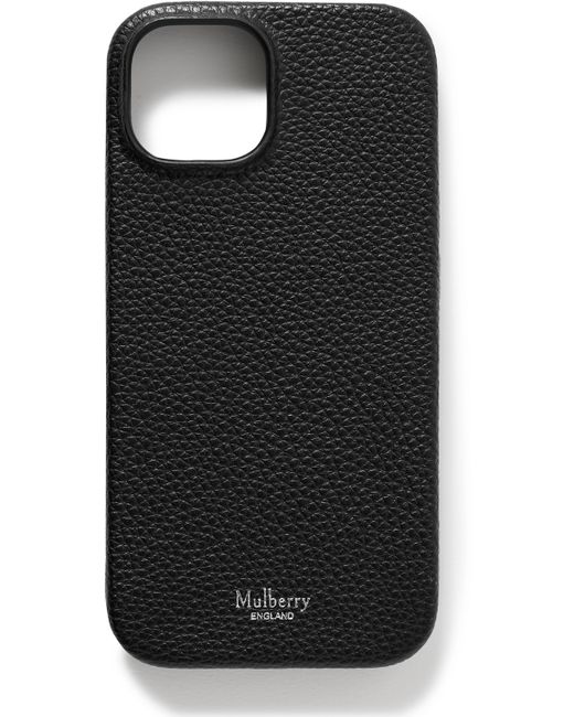 Mulberry Full-Grain Leather iPhone 15 Case