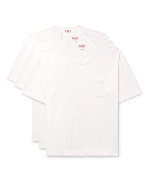 Visvim Sublig Jumbo Three-Pack Cotton-Blend Jersey T-Shirts