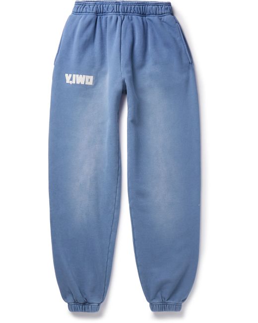 Y,Iwo Hardwear Logo-Print Distressed Cotton-Jersey Sweatpants