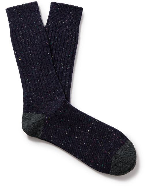Anonymous Ism Ribbed-Knit Socks