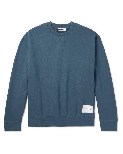 Jil Sander Logo-Appliquéd Cotton-Jersey Sweatshirt