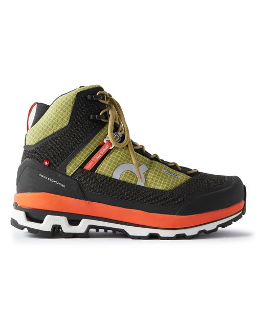 On Cloudalpine Waterproof Rubber-Trimmed Ripstop and Mesh Hiking Boots