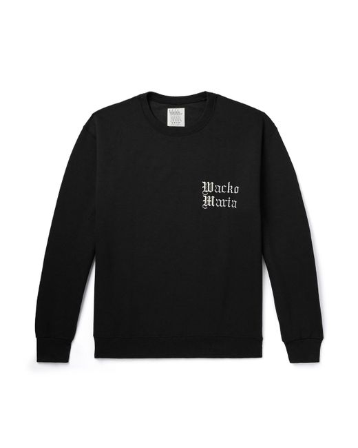 Wacko Maria Logo-Embroidered Printed Cotton-Blend Jersey Sweatshirt