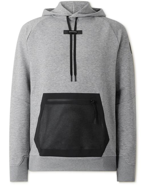 On Mesh-Panelled Logo-Appliquéd Recycled-Jersey Hoodie