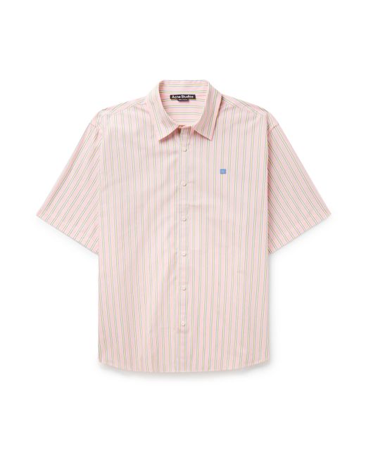 Acne Studios Sarlie Striped Cotton-Poplin Shirt
