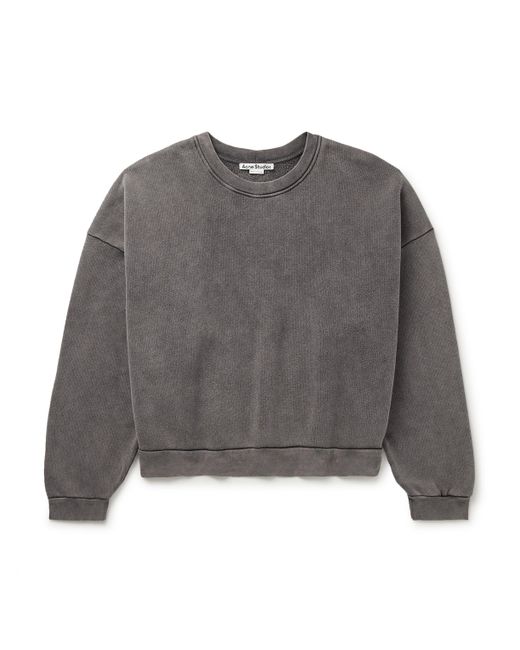 Acne Studios Fester U Garment-Dyed Cotton-Jersey Sweatshirt