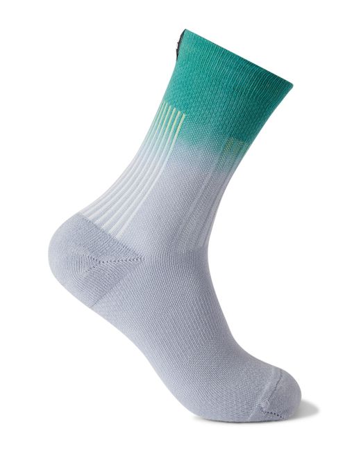 On All-Day Ombré Ribbed Cotton-Blend Socks