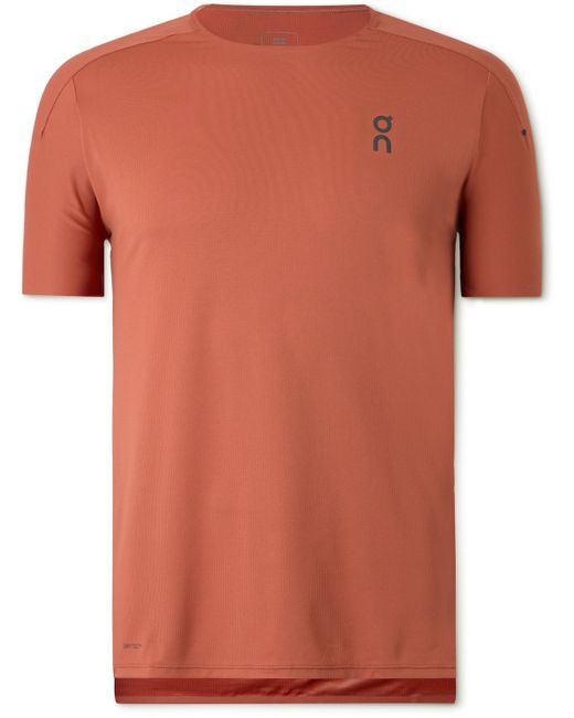 On Performance-T Stretch Recycled-Jersey and Mesh T-Shirt