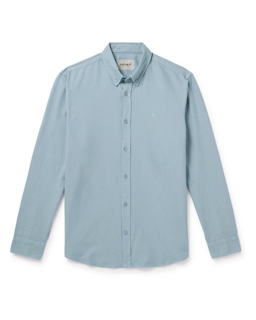 Carhartt Wip Bolton Button-Down Collar Logo-Embroidered Cotton Oxford Shirt
