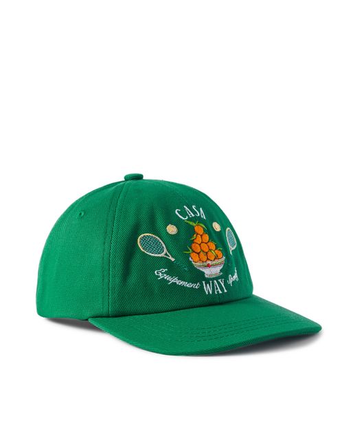 Casablanca Embroidered Cotton-Twill Baseball Cap