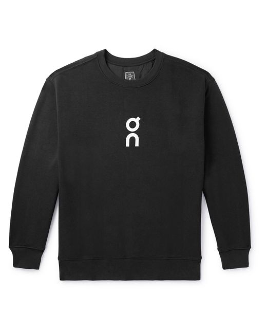 On Club Logo-Print Organic Cotton-Blend Jersey Sweatshirt