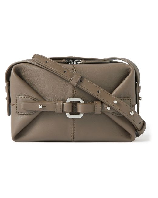 Bonastre Air Embellished Panelled Leather Messenger Bag