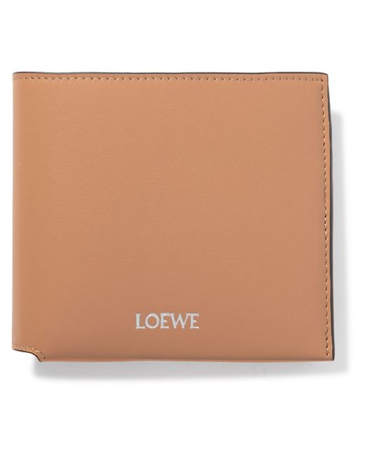 Loewe Logo-Print Leather Billfold Wallet