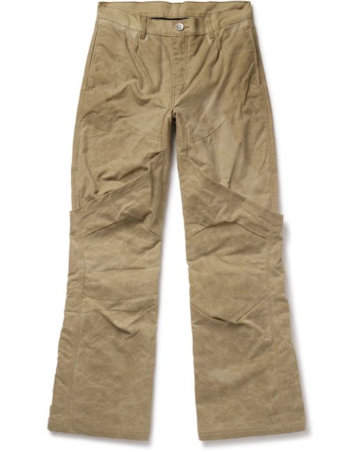 Rrr123 Prayer Straight-Leg Panelled Waxed Cotton-Canvas Trousers UK/US 30