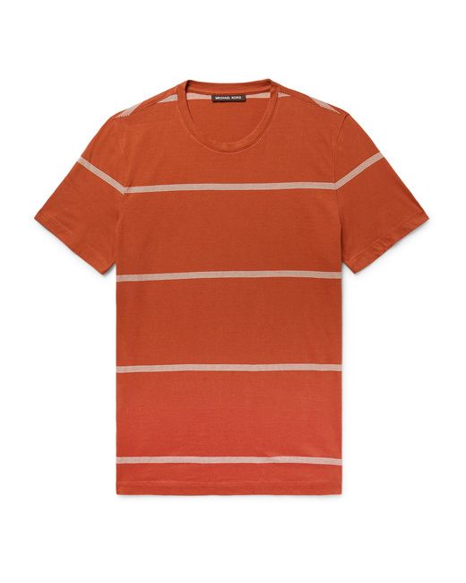 Michael Kors Slim-Fit Striped Pima Cotton T-Shirt