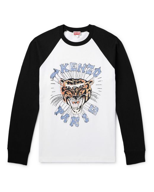 Kenzo Varsity Logo-Print Cotton-Jersey T-Shirt
