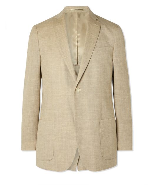 Mr P. Mr P. Wool Silk and Linen-Blend Suit Jacket