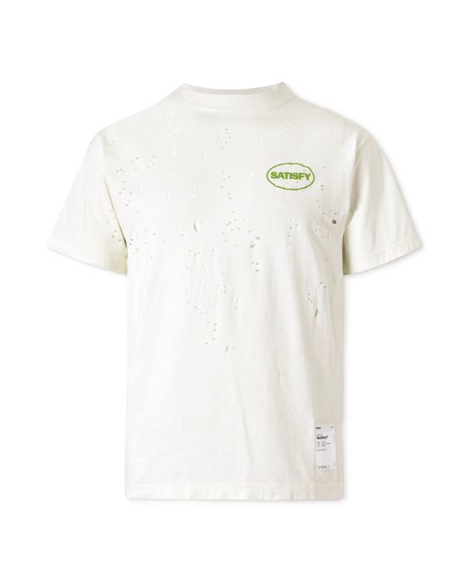 Satisfy MothTech Logo-Print Organic Cotton-Jersey T-Shirt