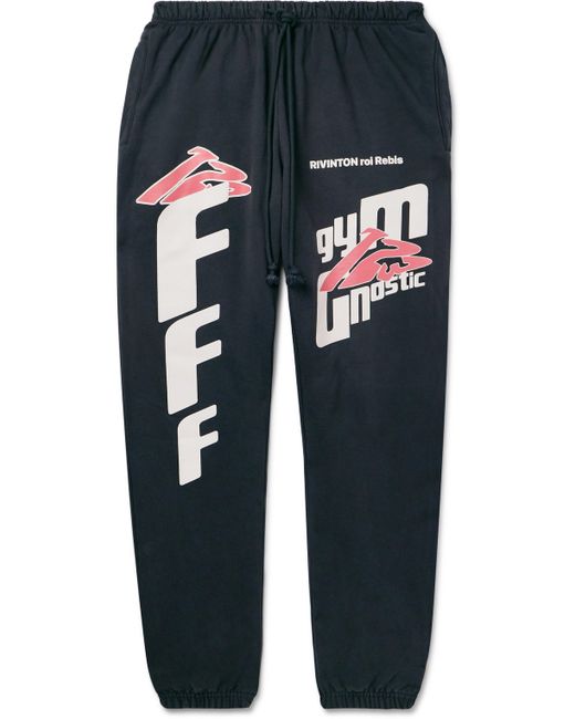 Rrr123 Fasting for Faster Tapered Printed Cotton-Jersey Sweatpants