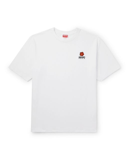 Kenzo Appliquéd Logo-Embroidered Cotton-Jersey T-Shirt