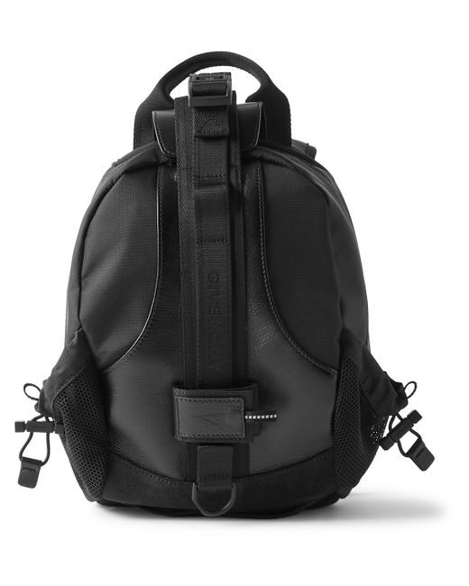 Givenchy G-Trail Small Suede-Trimmed Full-Grain Leather and Ripstop Backpack