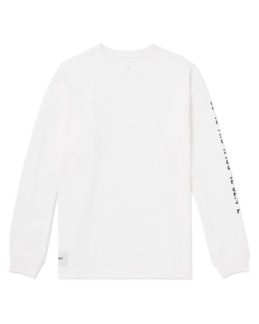 Wtaps Logo-Appliquéd Printed Cotton-Jersey T-Shirt