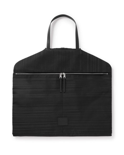Paul Smith Striped Leather-Trimmed Shell Suit Carrier