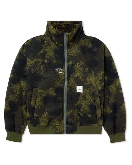 Wtaps Logo-Appliquéd Camouflage-Print Fleece Jacket