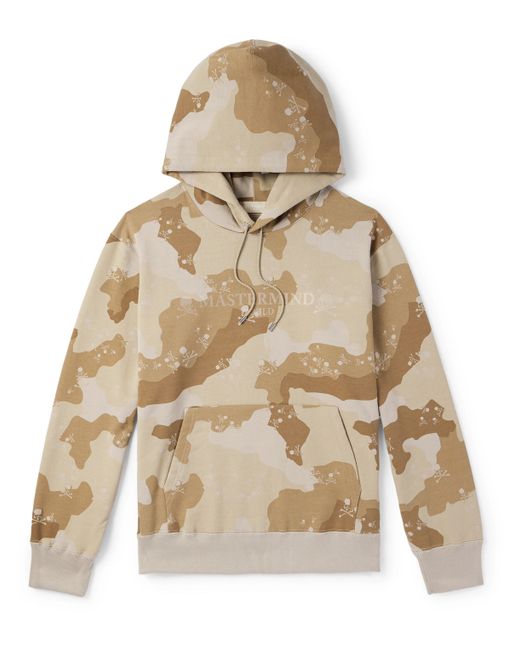 Mastermind World Logo and Camouflage-Print Cotton-Jersey Hoodie