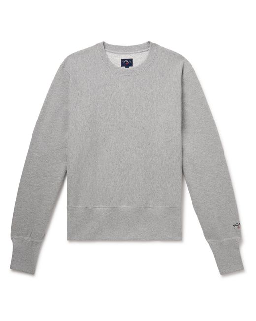 Noah NYC Logo-Embroidered Cotton-Jersey Sweatshirt