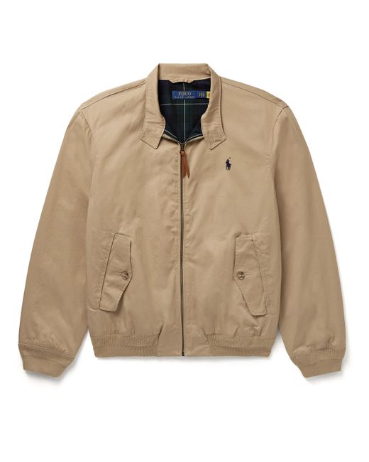 Polo Ralph Lauren Logo-Embroidered Cotton-Twill Bomber Jacket