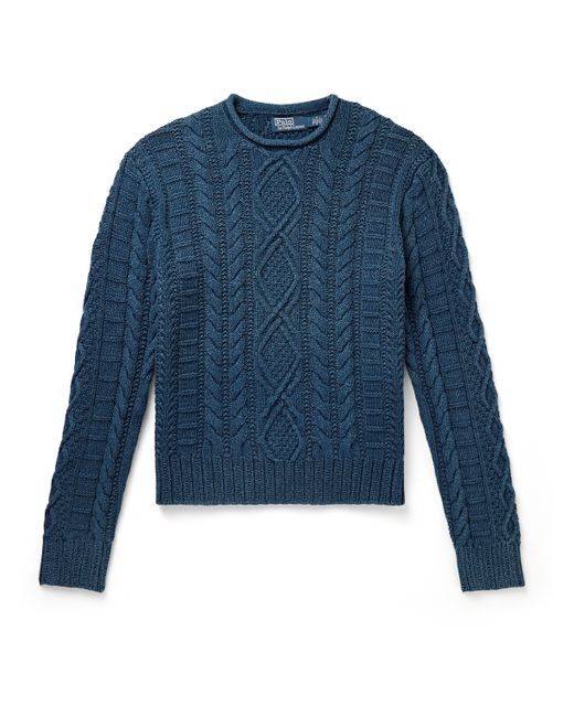 Polo Ralph Lauren Slim-Fit Cable-Knit Cotton Sweater