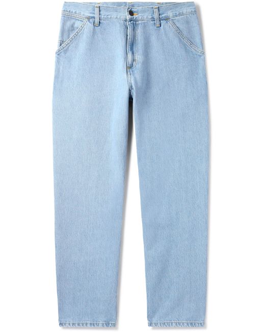 Carhartt Wip Single Knee Straight-Leg Logo-Appliquéd Jeans UK/US 30