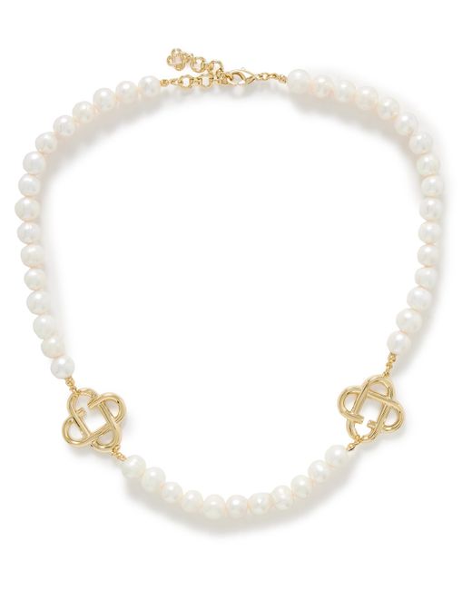 Casablanca Medium Gold-Plated Pearl Necklace