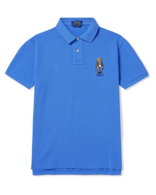 Polo Ralph Lauren Logo-Embroidered Cotton-Piqué Polo Shirt